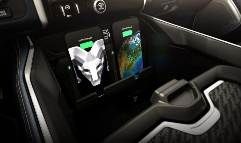 Ładowarka bezprzewodowa dla telefonów komórkowych w samochodzie RAM 1500 2025