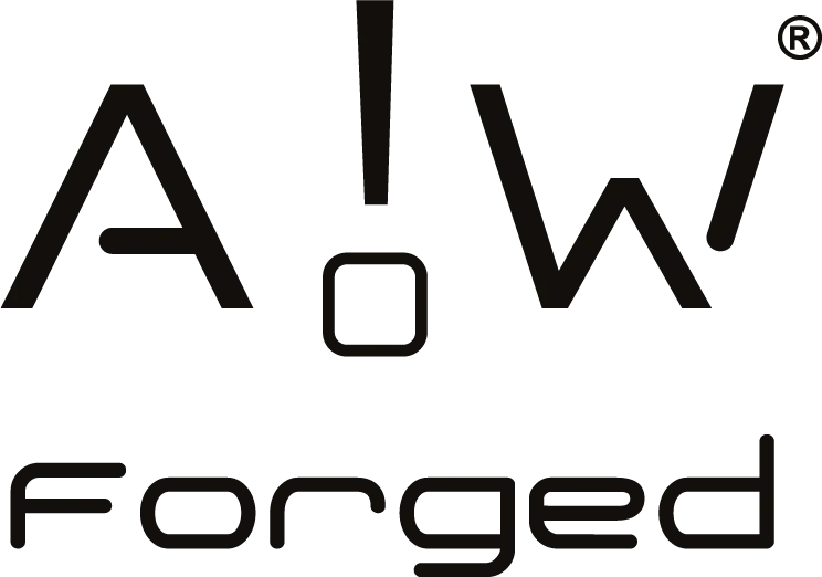 aw forged logo ver black